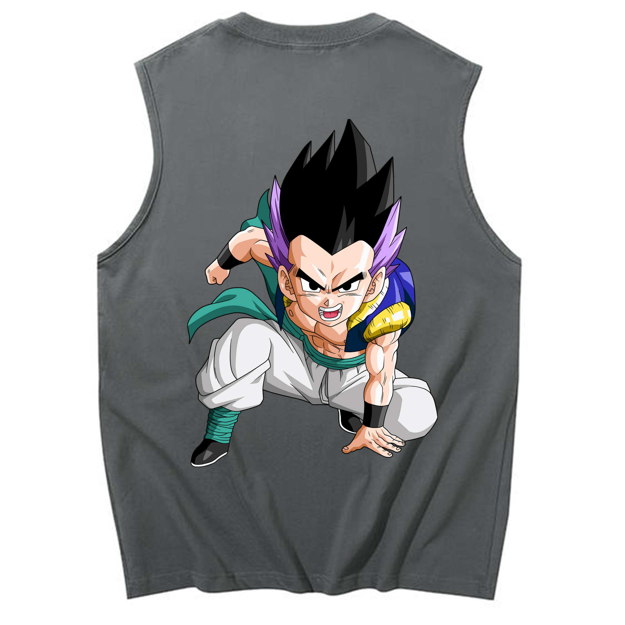 （画像用） ドラゴンボール 孫 悟飯（そんごはん）DRAGON BALL Son Gohan コットン100％タンクトップ（背面プリント）